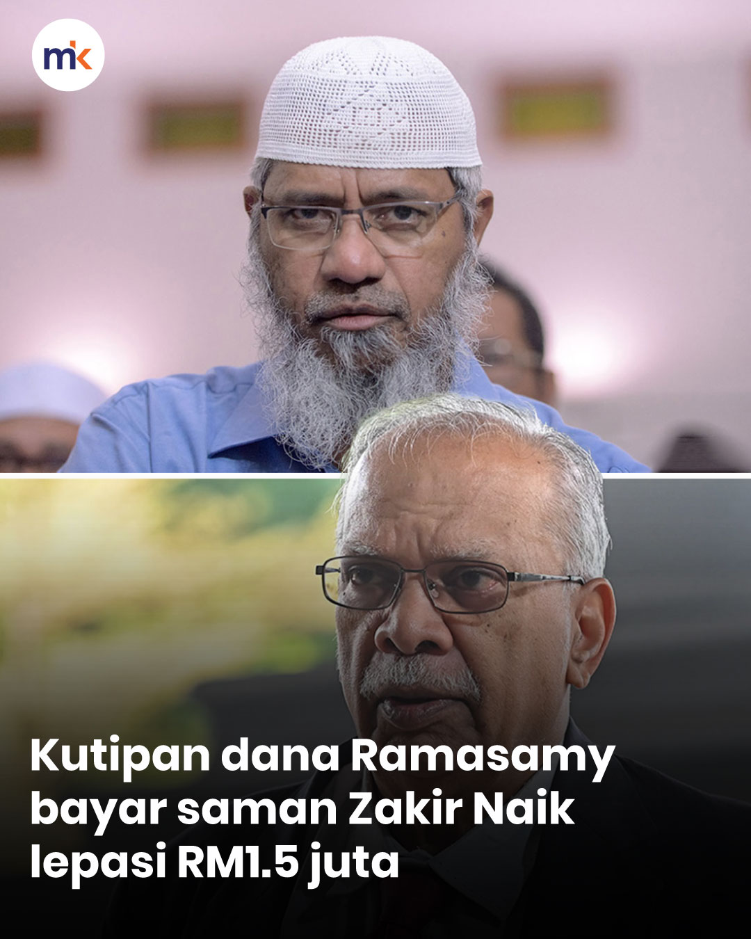Kutipan dana Ramasamy bayar saman Zakir Naik lepasi RM1.5 juta