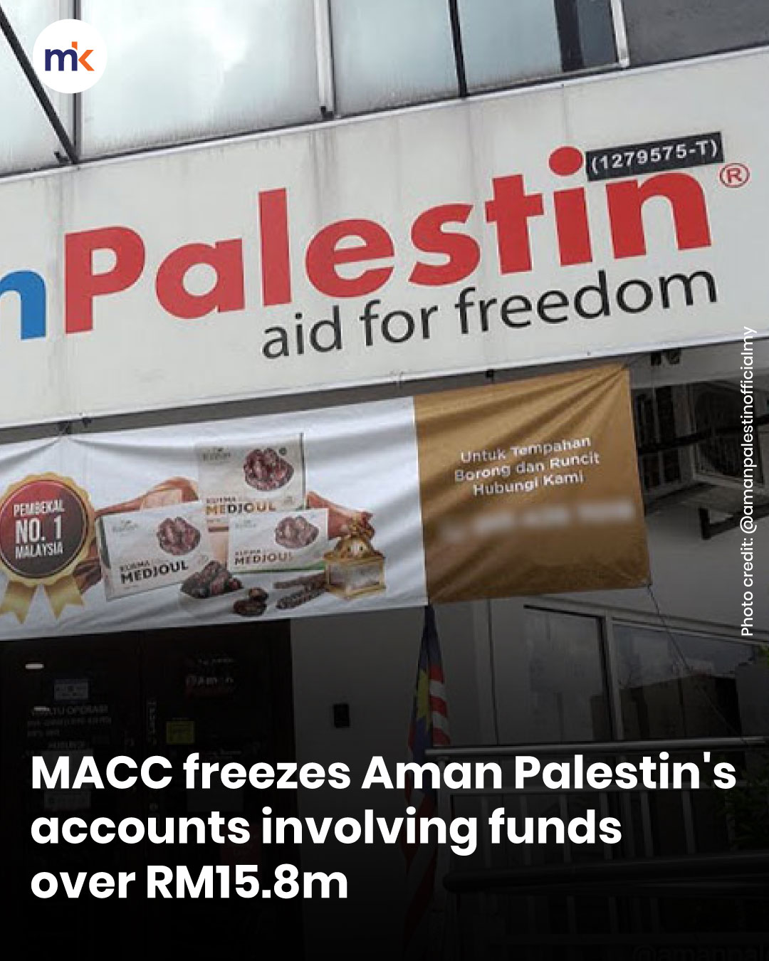 MACC freezes Aman Palestin's accounts involving funds over RM15.8m
