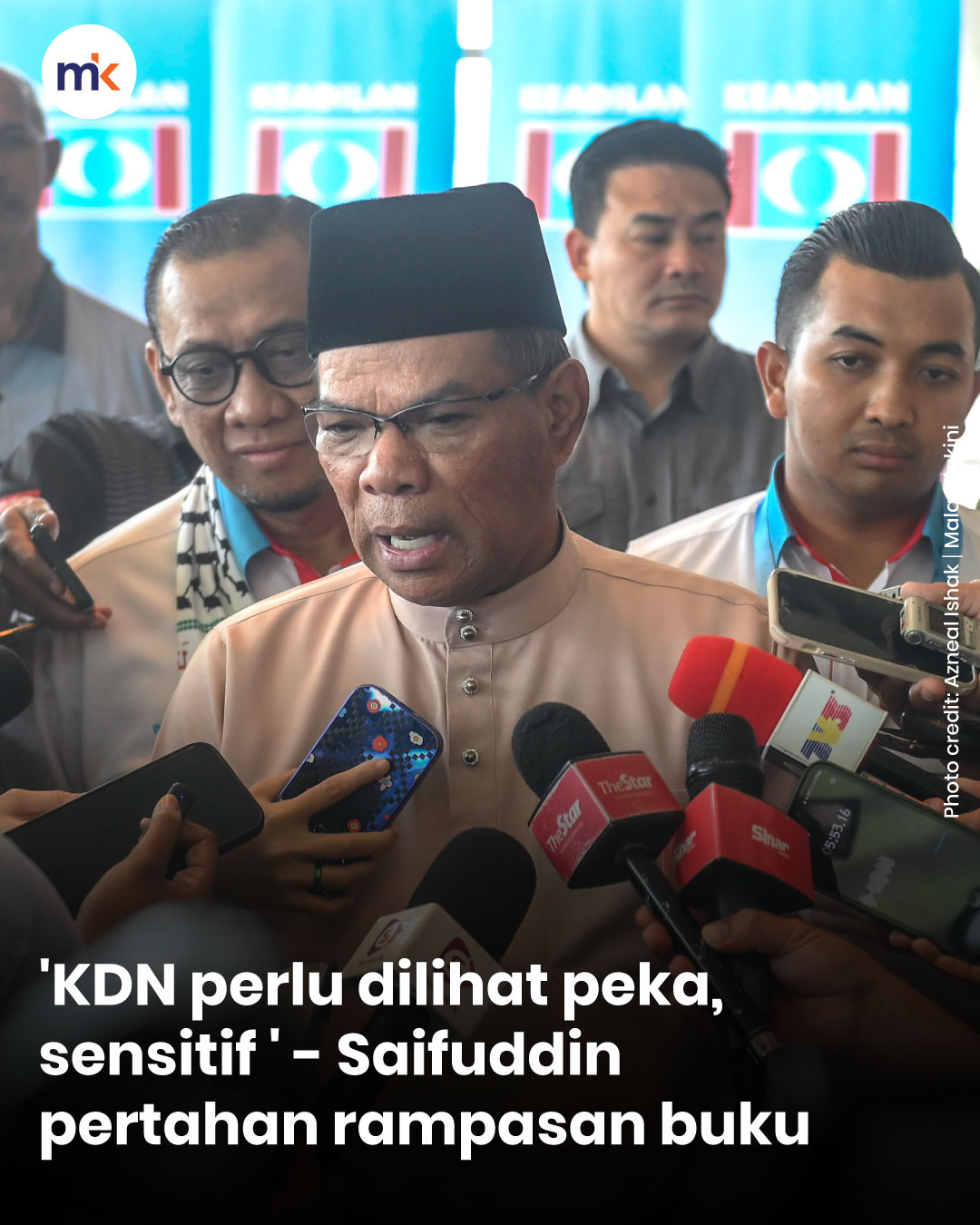 'KDN perlu dilihat peka, sensitif ' - Saifuddin pertahan rampasan buku