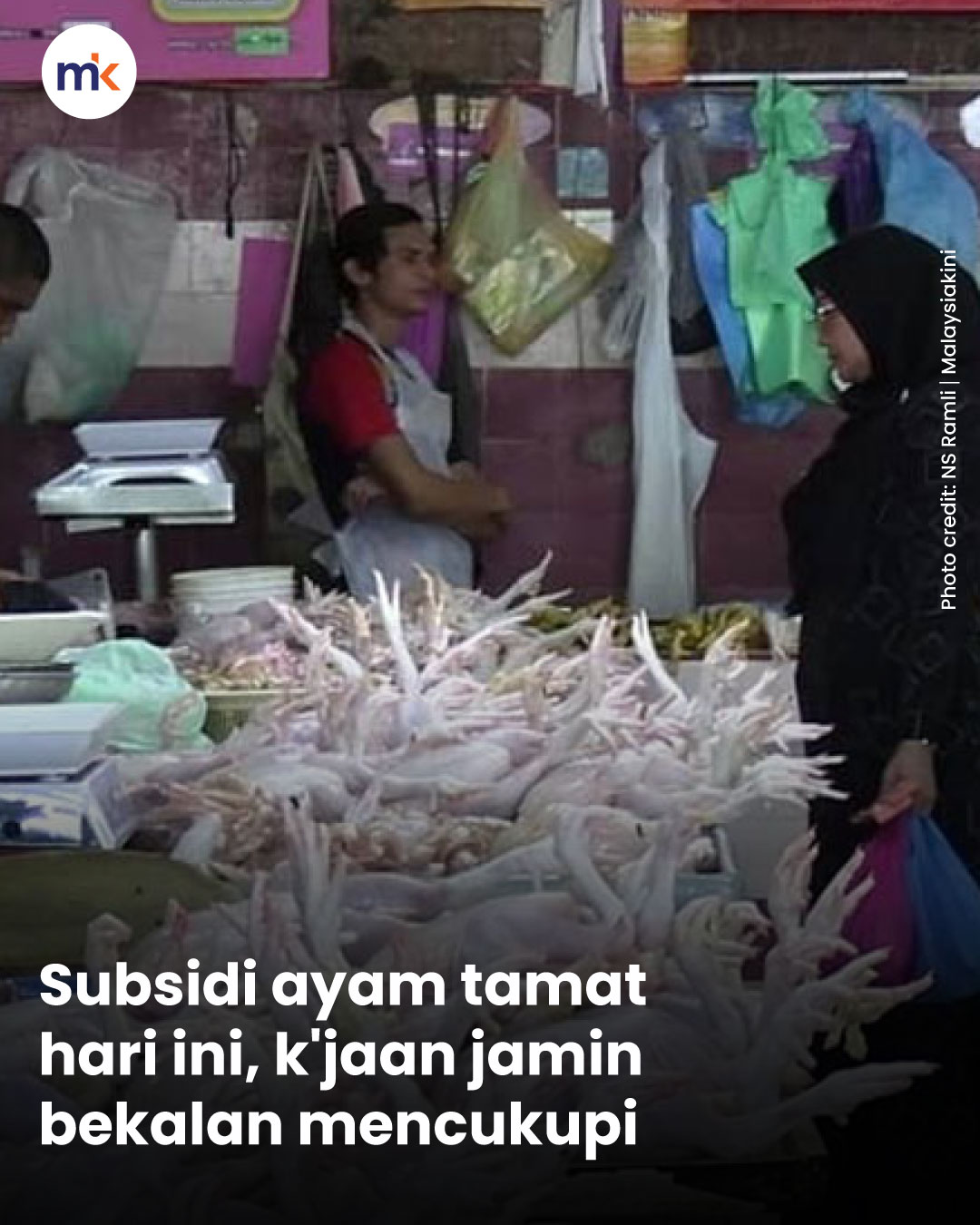 Subsidi ayam tamat hari ini, k'jaan jamin bekalan mencukupi