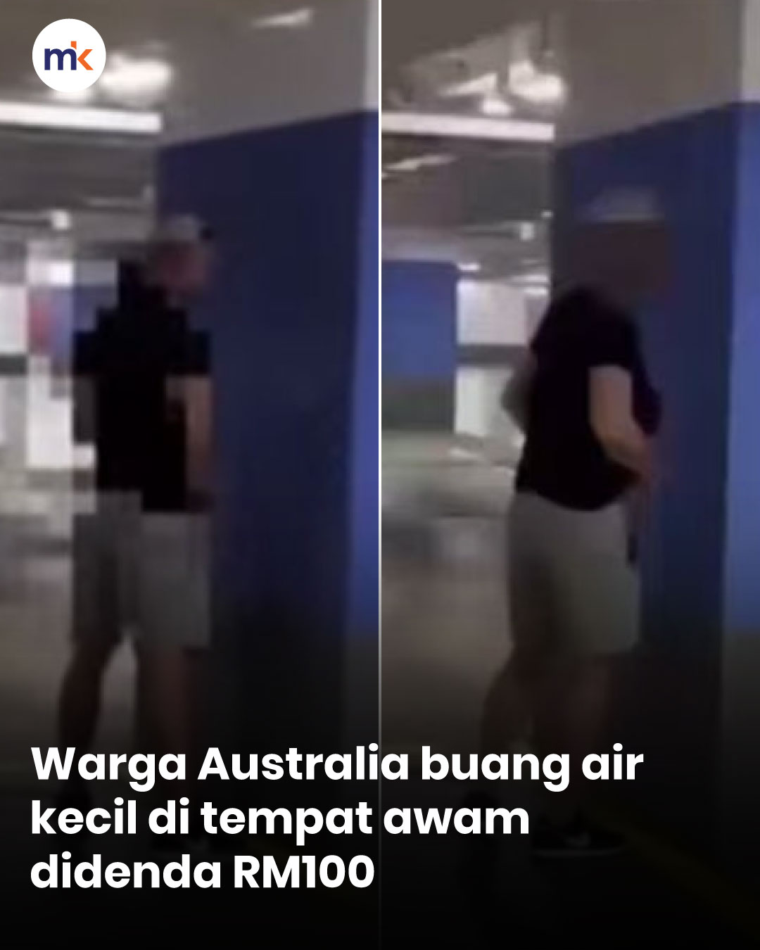 Warga Australia buang air kecil di tempat awam didenda RM100