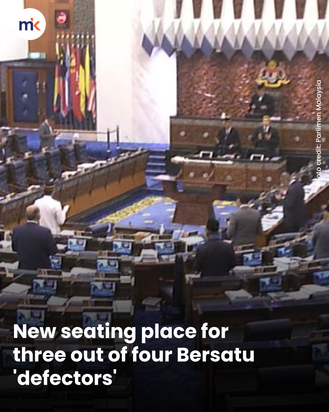 New seating place for three out of four Bersatu 'defectors'