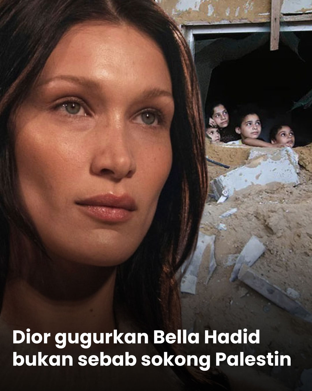 Dior gugurkan Bella Hadid bukan sebab sokong Palestin
