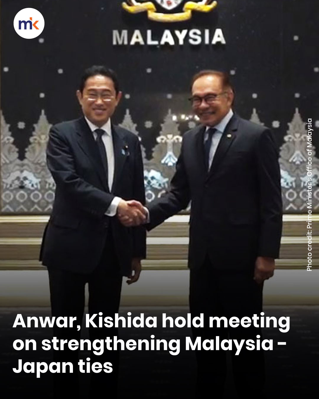 Anwar, Kishida hold meeting on strengthening Malaysia-Japan ties