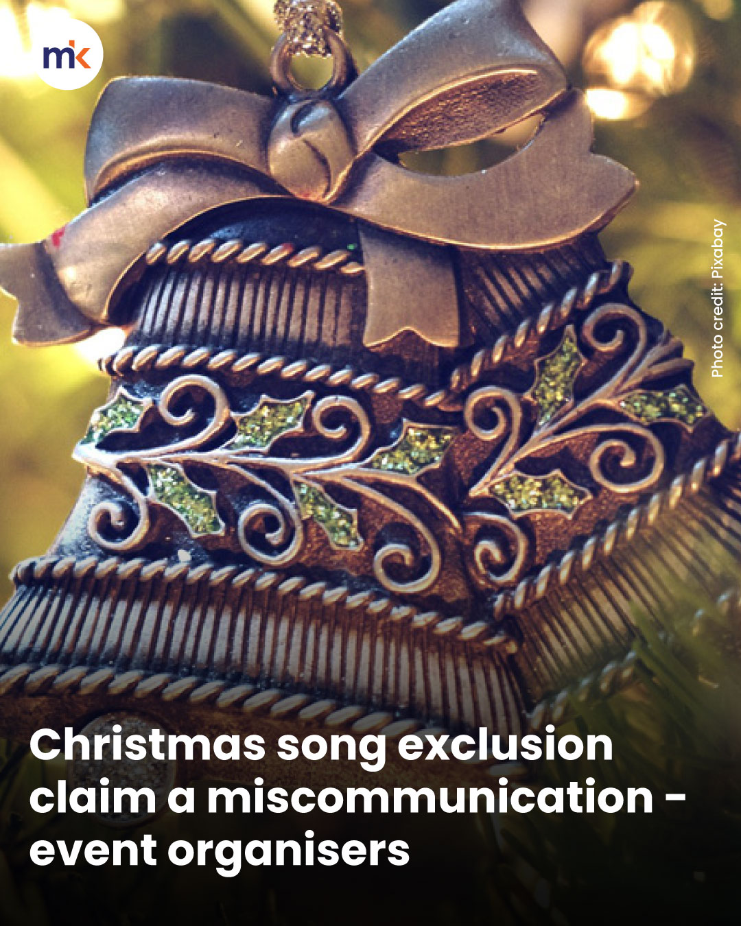 Christmas song exclusion claim a miscommunication - event organisers