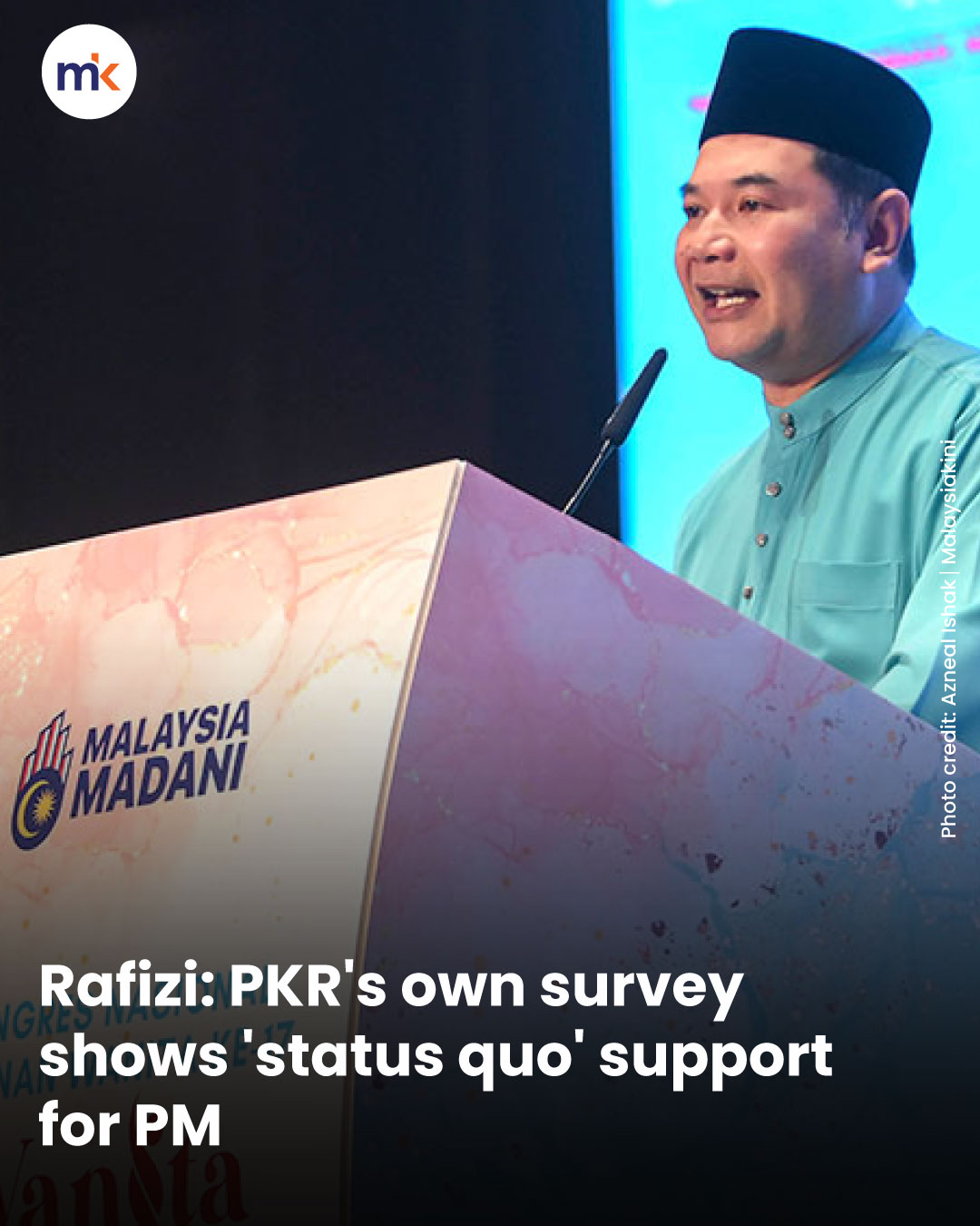 Rafizi: PKR's own survey shows 'status quo' support for PM
