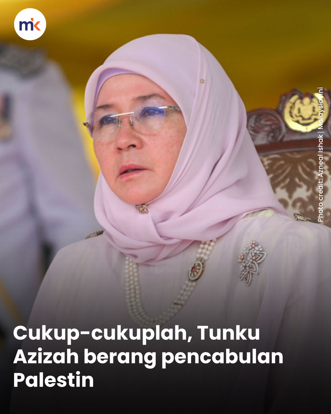 Cukup-cukuplah, Tunku Azizah berang pencabulan Palestin