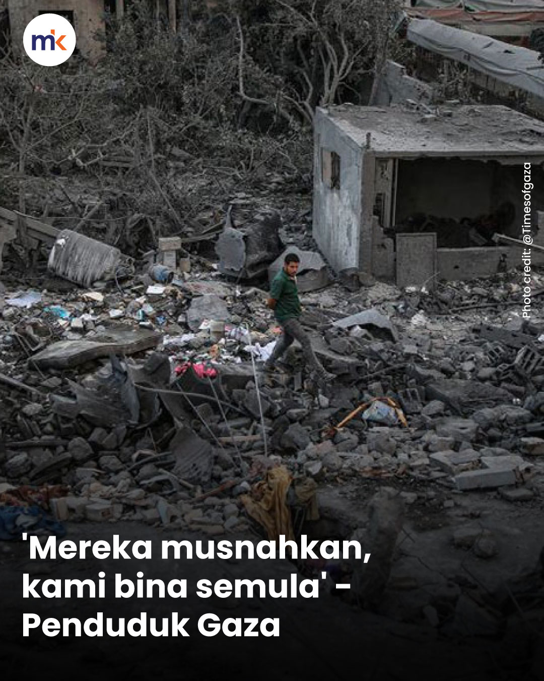 'Mereka musnahkan, kami bina semula' - Penduduk Gaza