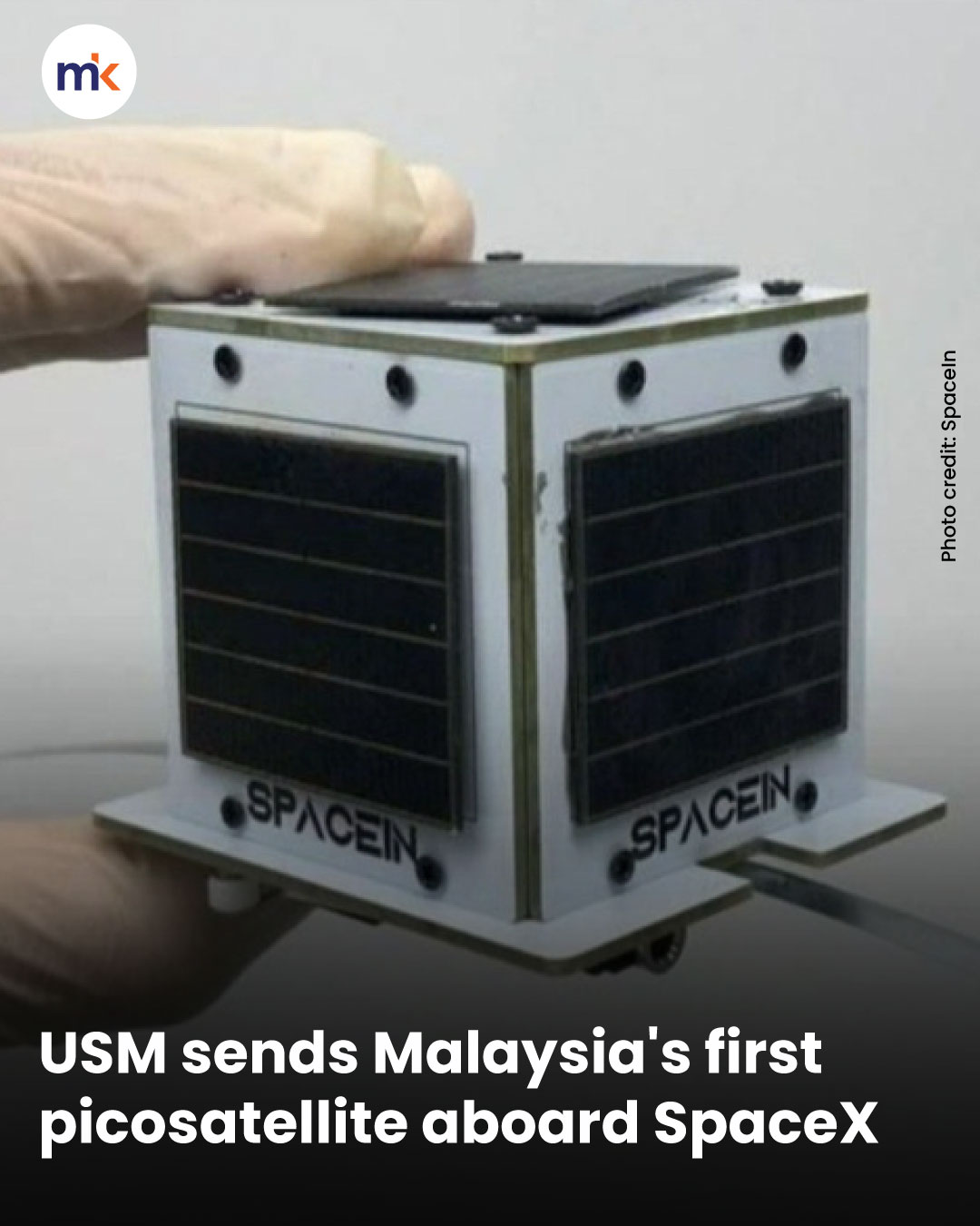 USM sends Malaysia's first picosatellite aboard SpaceX