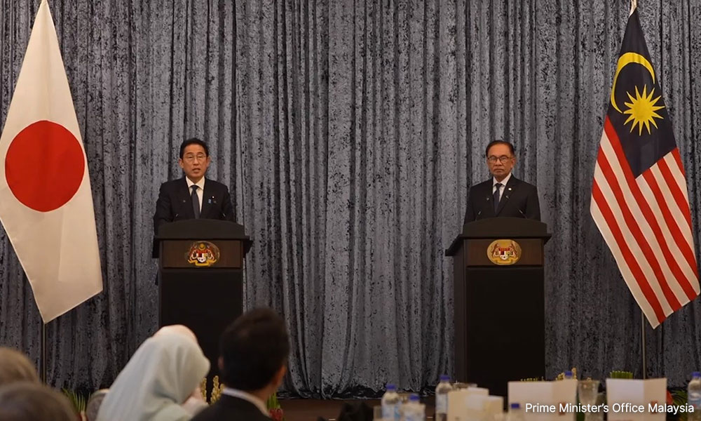 安华今早与日本首相双边会谈，下午见日企领袖