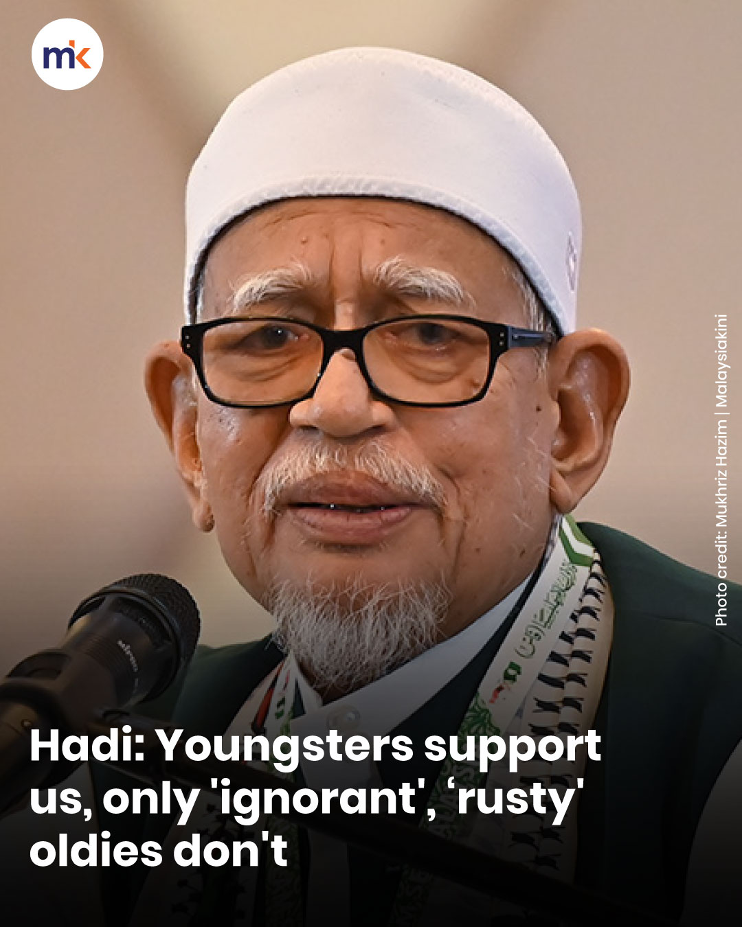 Hadi: Youngsters support us, only 'ignorant', ‘rusty' oldies don't