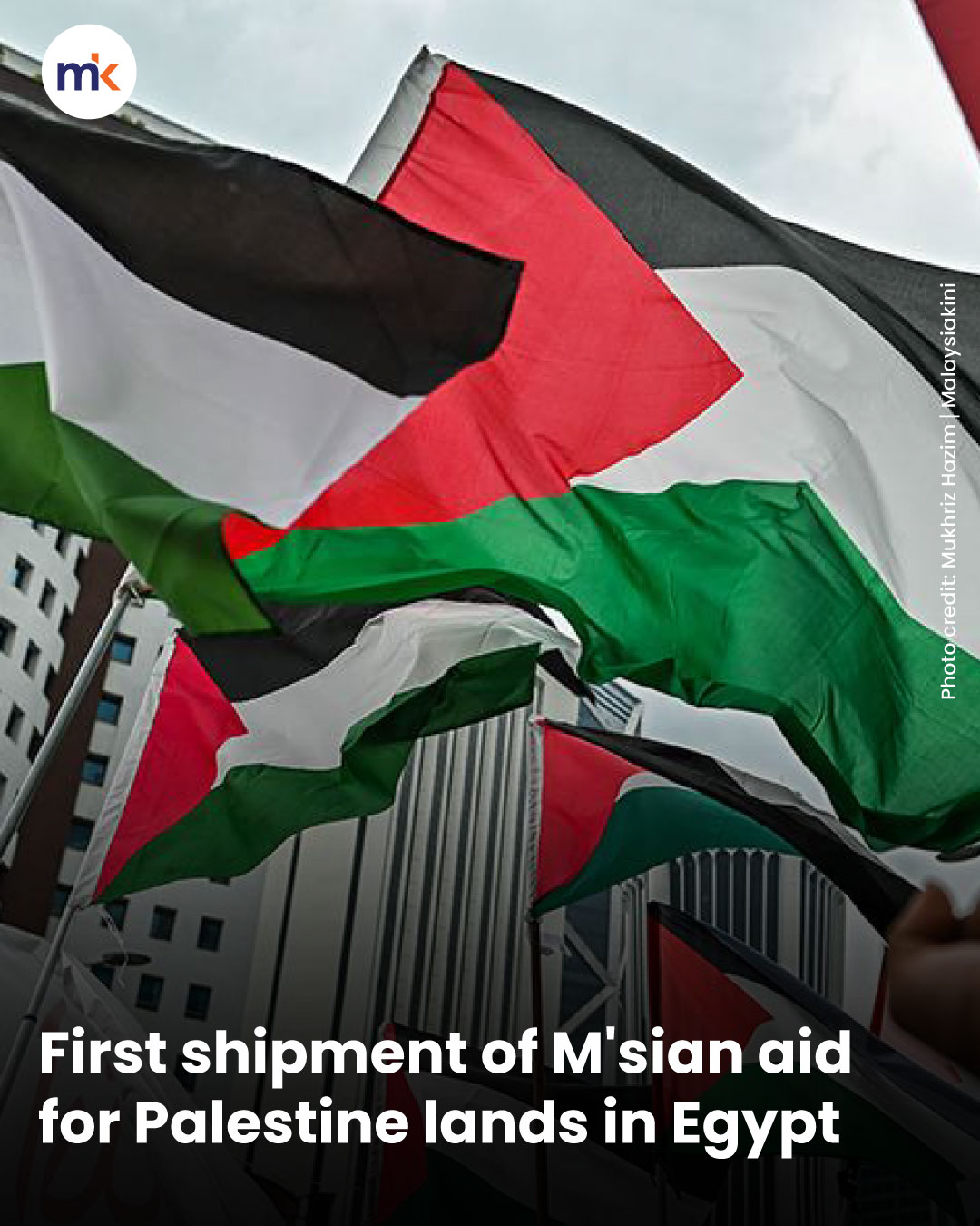 First shipment of M'sian aid for Palestine lands in Egypt