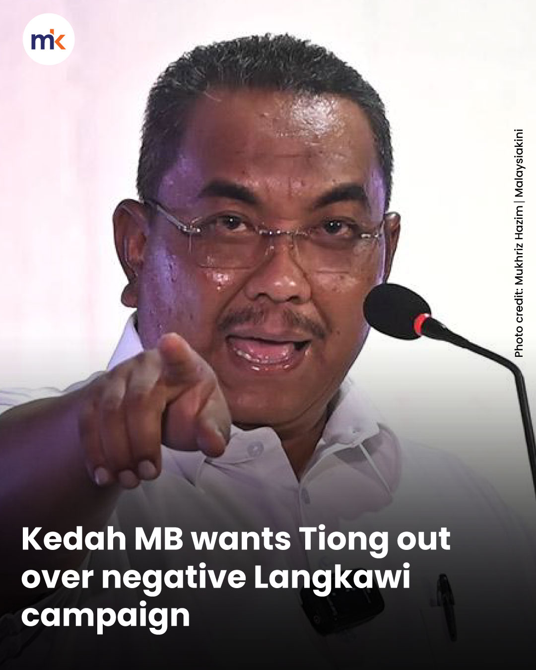 Kedah MB wants Tiong out over negative Langkawi campaign