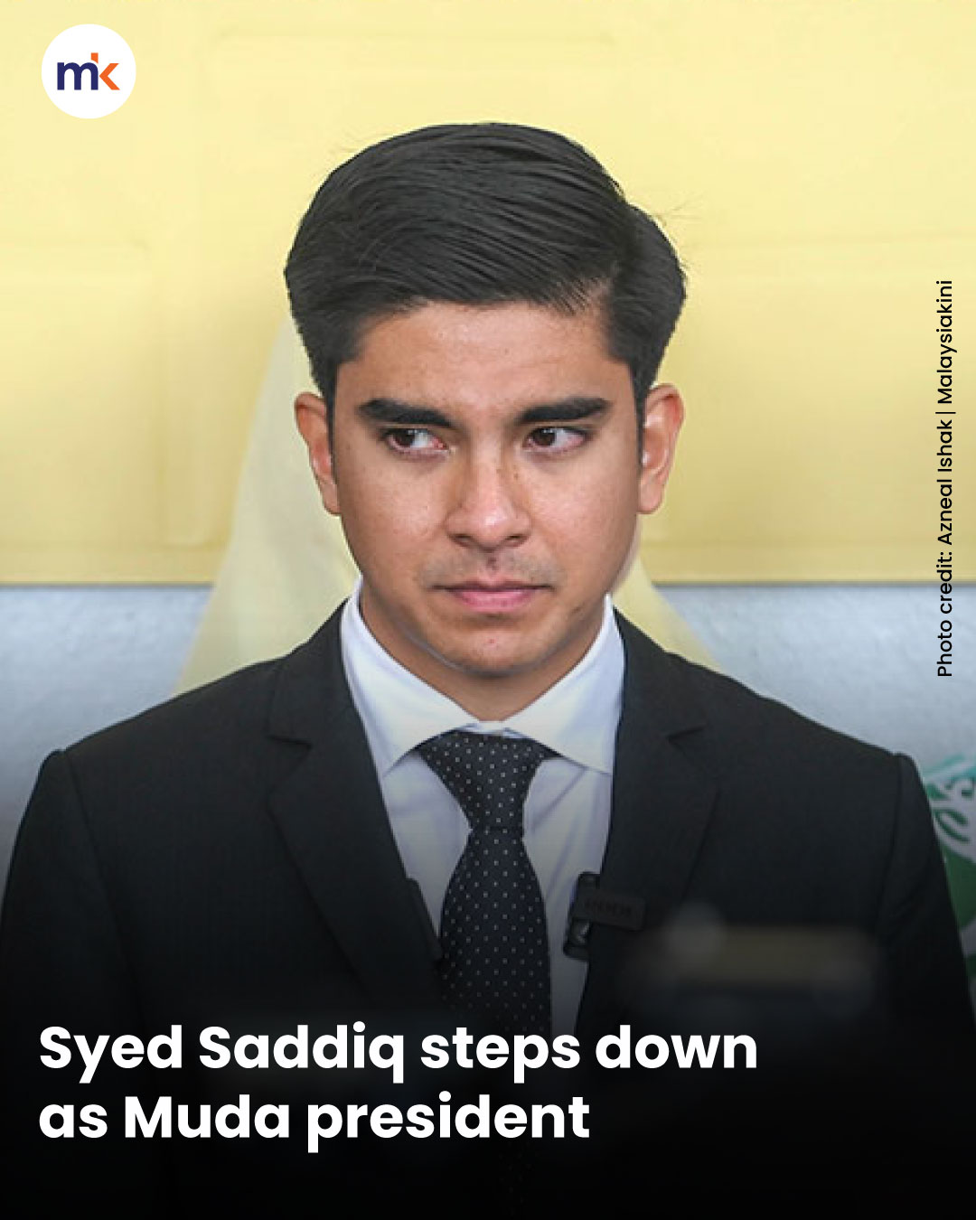 Syed Saddiq steps down as Muda president