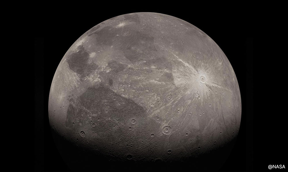 NASA kesan garam, sebatian organik di permukaan bulan Ganymede