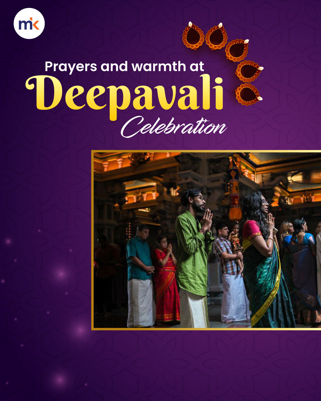 Prayers and warmth at Deepavali celebration