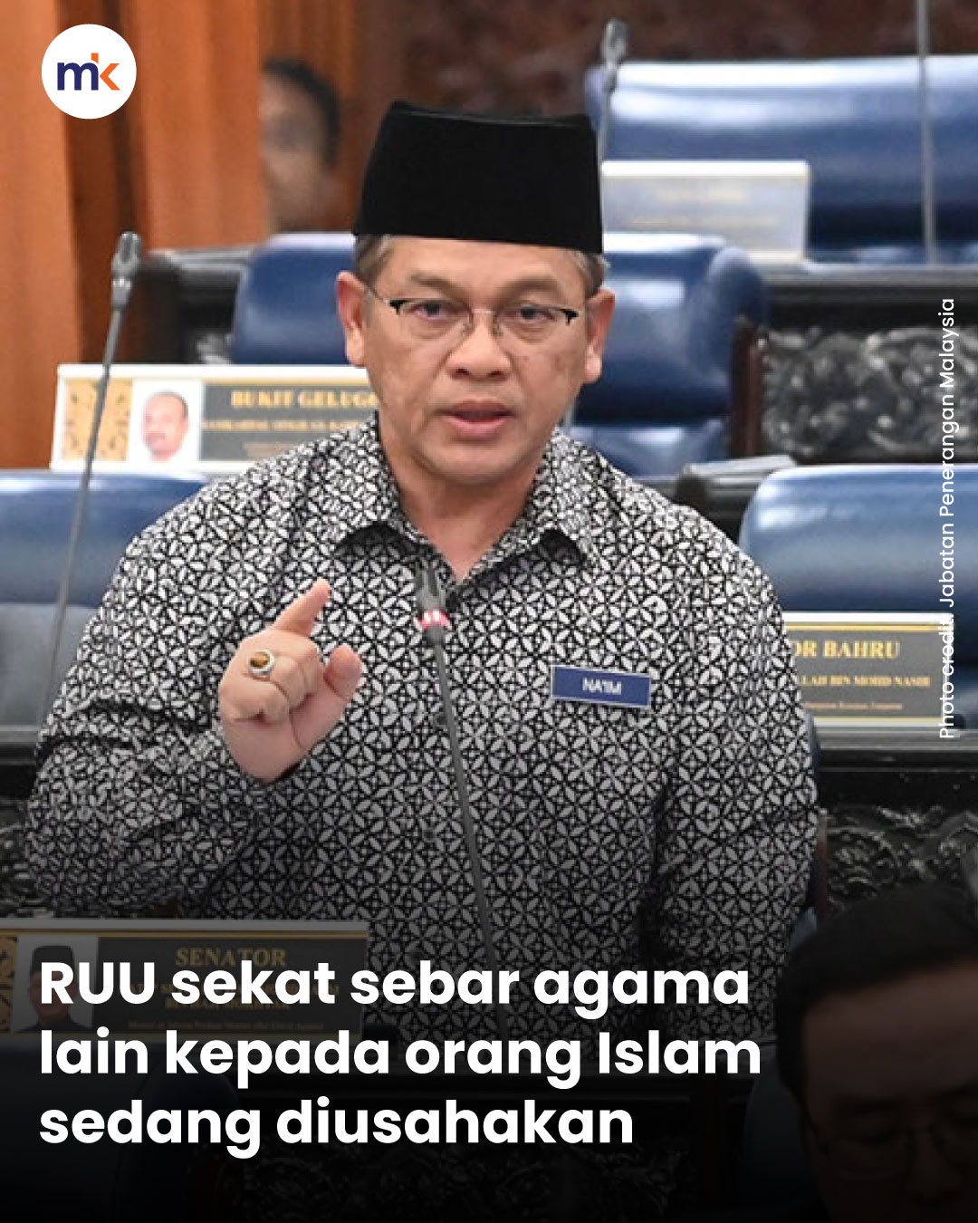 RUU sekat sebar agama lain kepada orang Islam sedang diusahakan