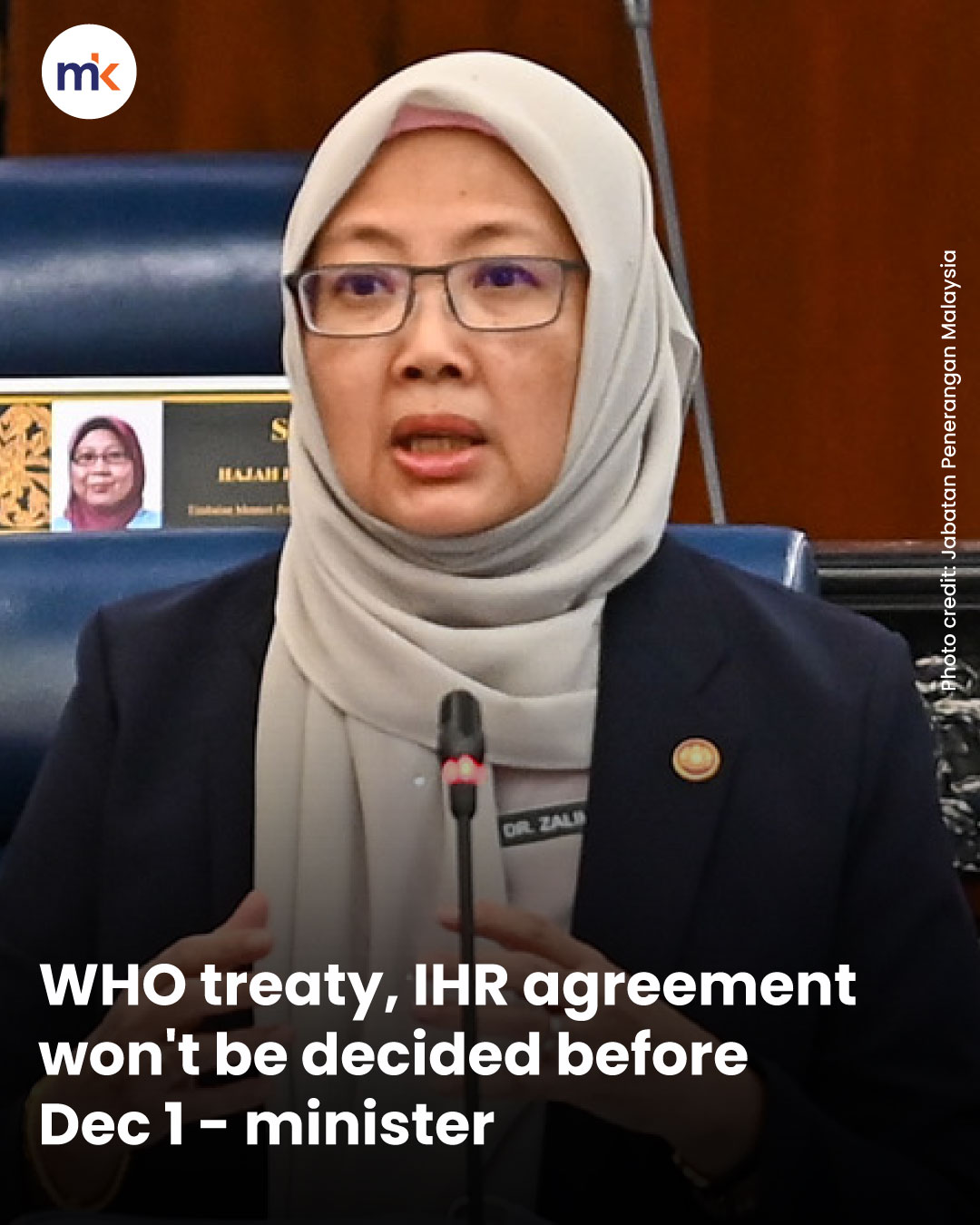 WHO treaty, IHR agreement won't be decided before Dec 1 - minister