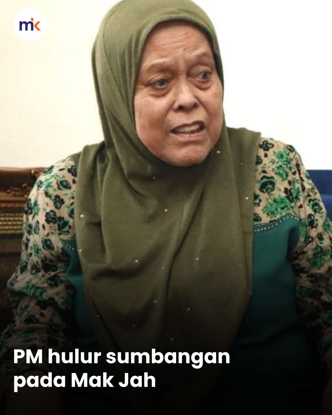 PM hulur sumbangan pada Mak Jah