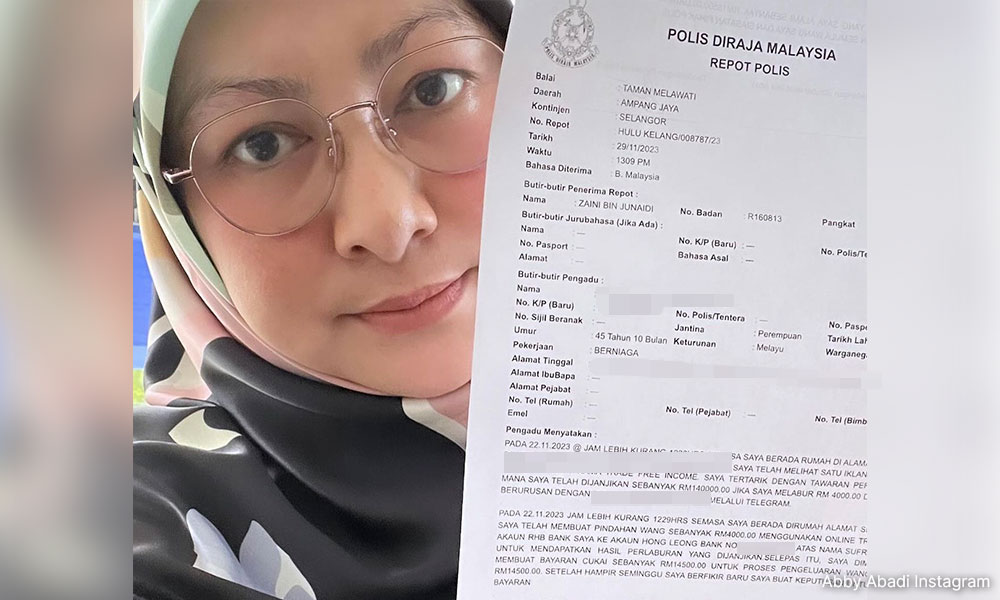 'Inspektor Aleeza' rugi hampir RM20,000 diumpan penipu