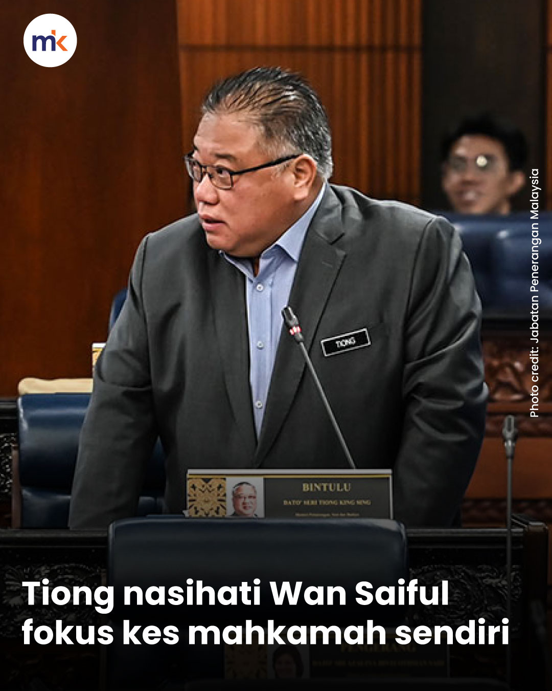 Tiong nasihati Wan Saiful fokus kes mahkamah sendiri