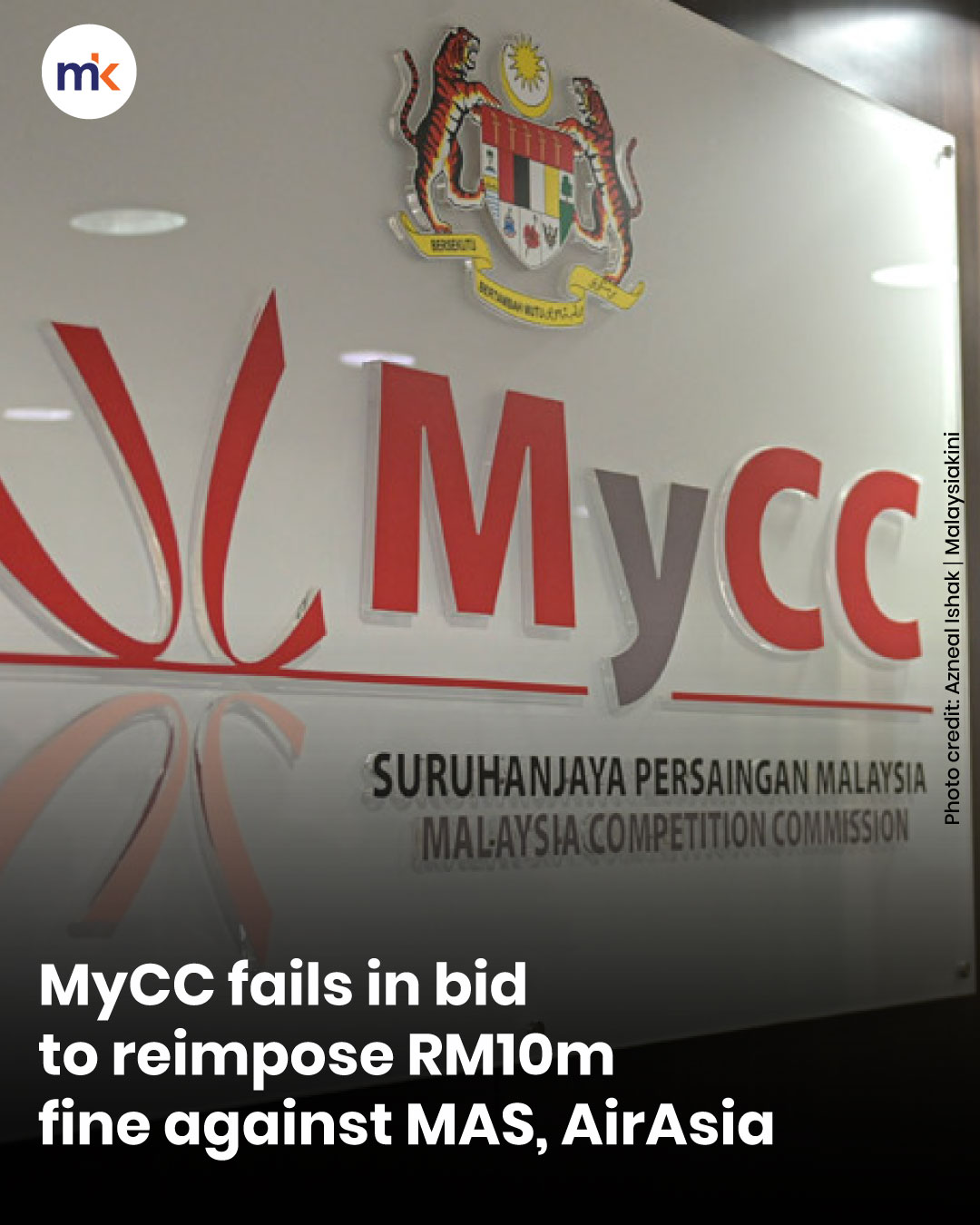MyCC fails in bid to reimpose RM10m fine against MAS, AirAsia