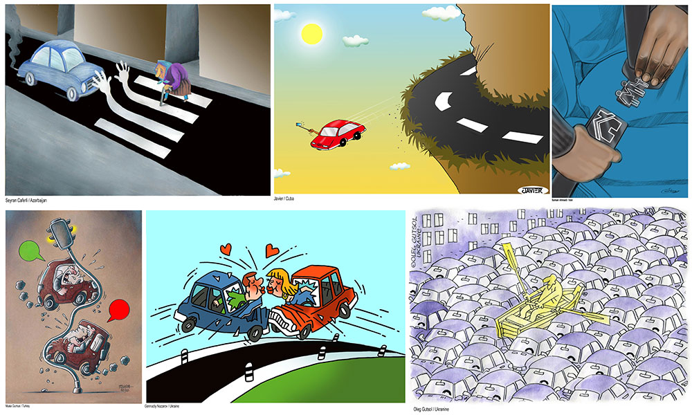 Funny drawings with message: Using art to spread road safety awareness 