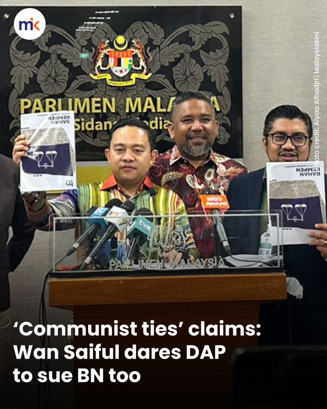 ‘Communist ties’ claims: Wan Saiful dares DAP to sue BN too