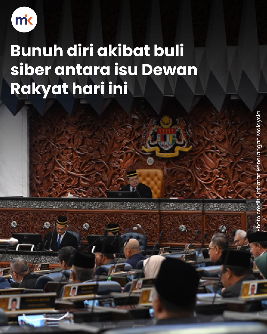 Bunuh diri akibat buli siber antara isu Dewan Rakyat hari ini