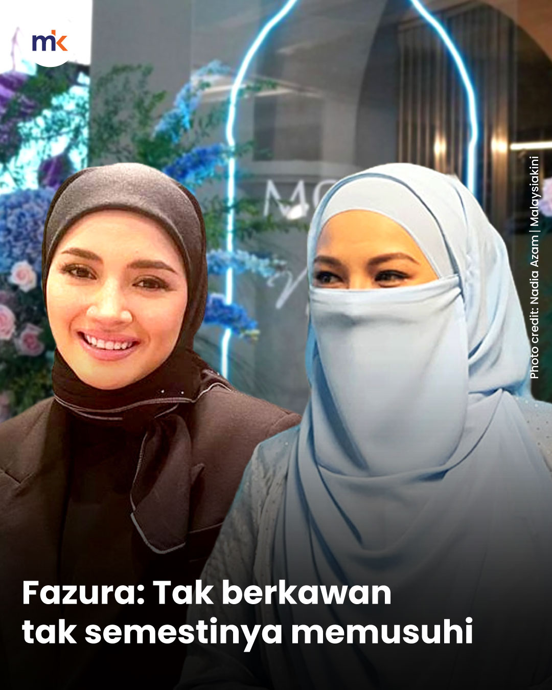 Fazura: Tak berkawan tak semestinya memusuhi