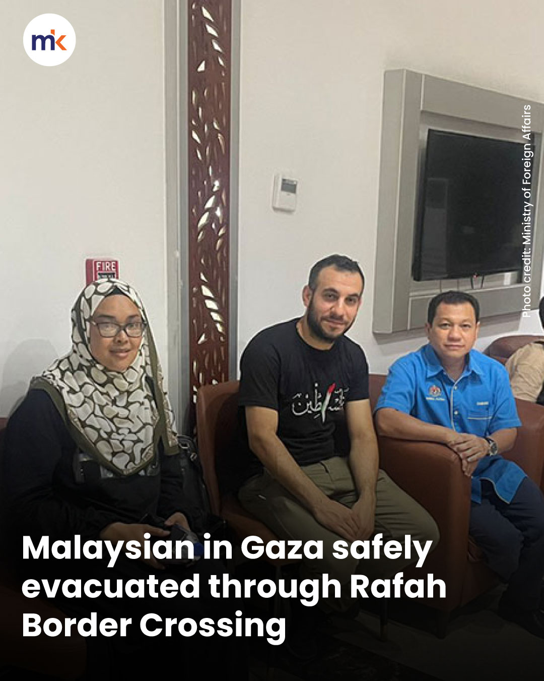 Malaysian in Gaza safely evacuated through Rafah Border Crossing
