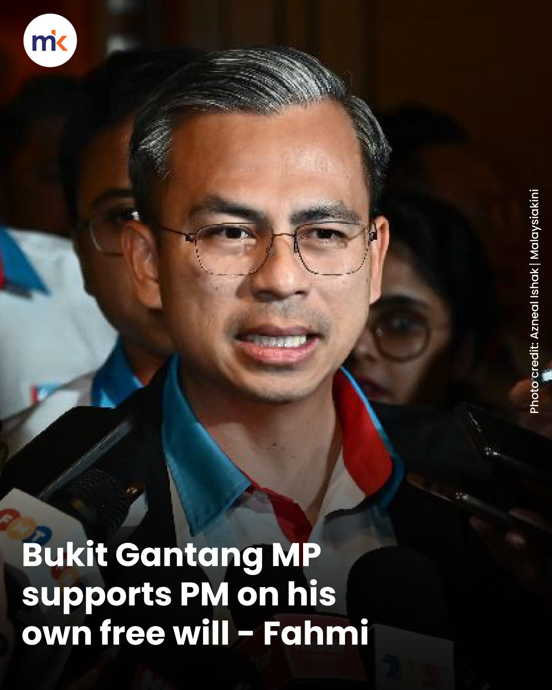 Bukit Gantang MP supports PM on his own free will - Fahmi
