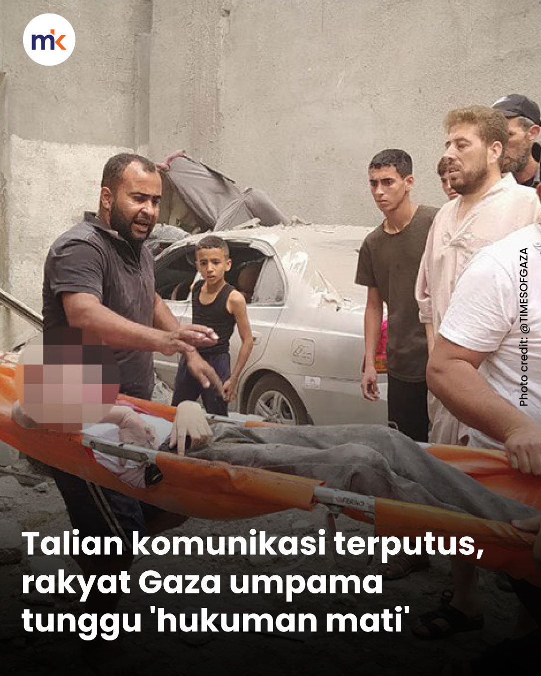 Talian komunikasi terputus, rakyat Gaza umpama tunggu 'hukuman mati'