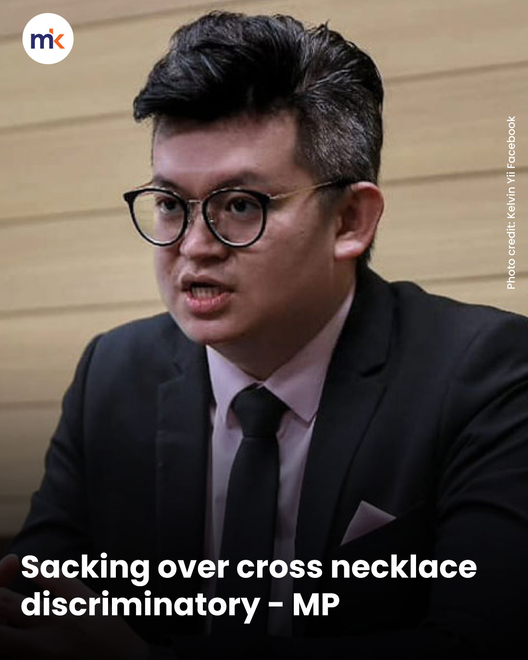 Sacking over cross necklace discriminatory - MP