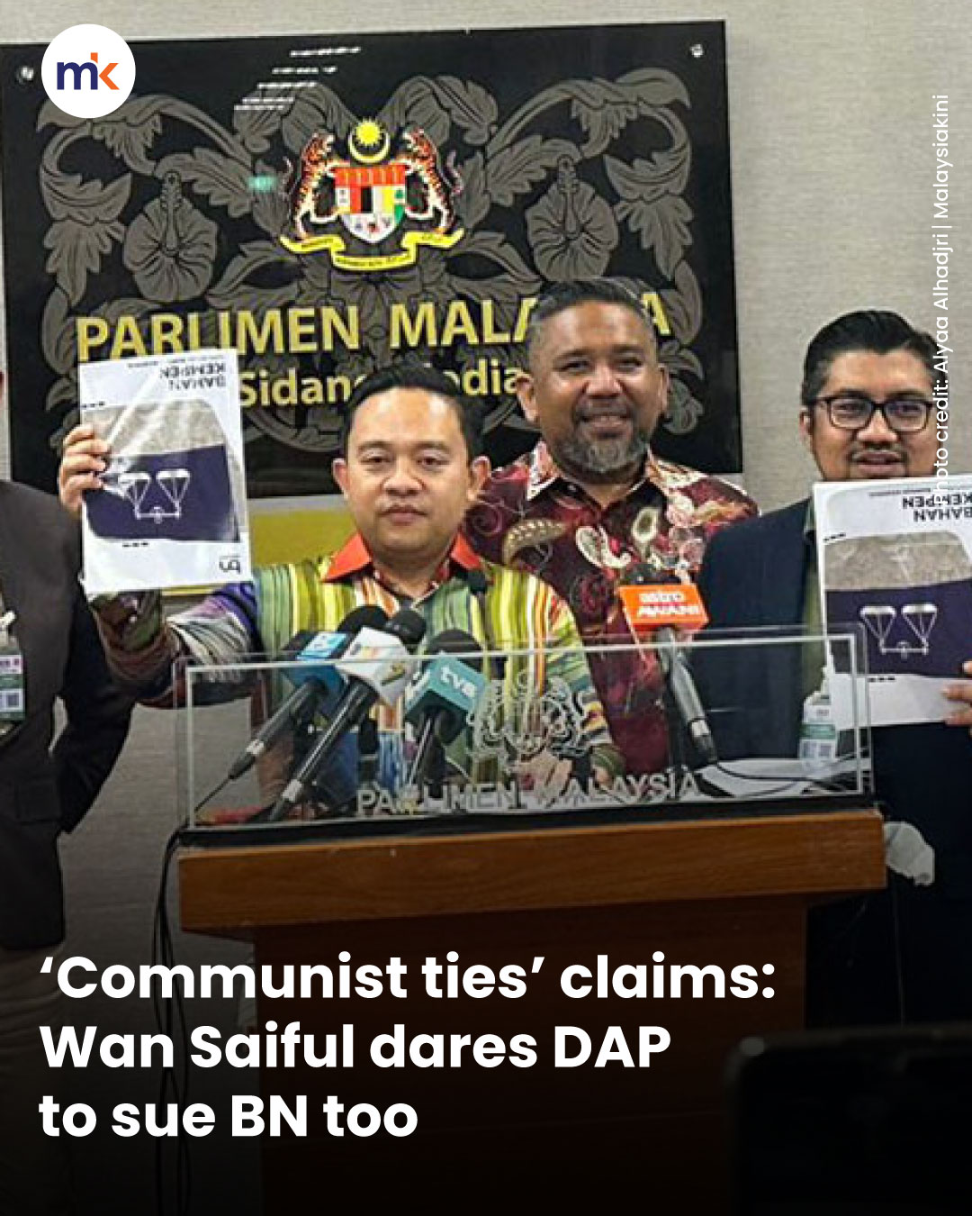 ‘Communist ties’ claims: Wan Saiful dares DAP to sue BN too