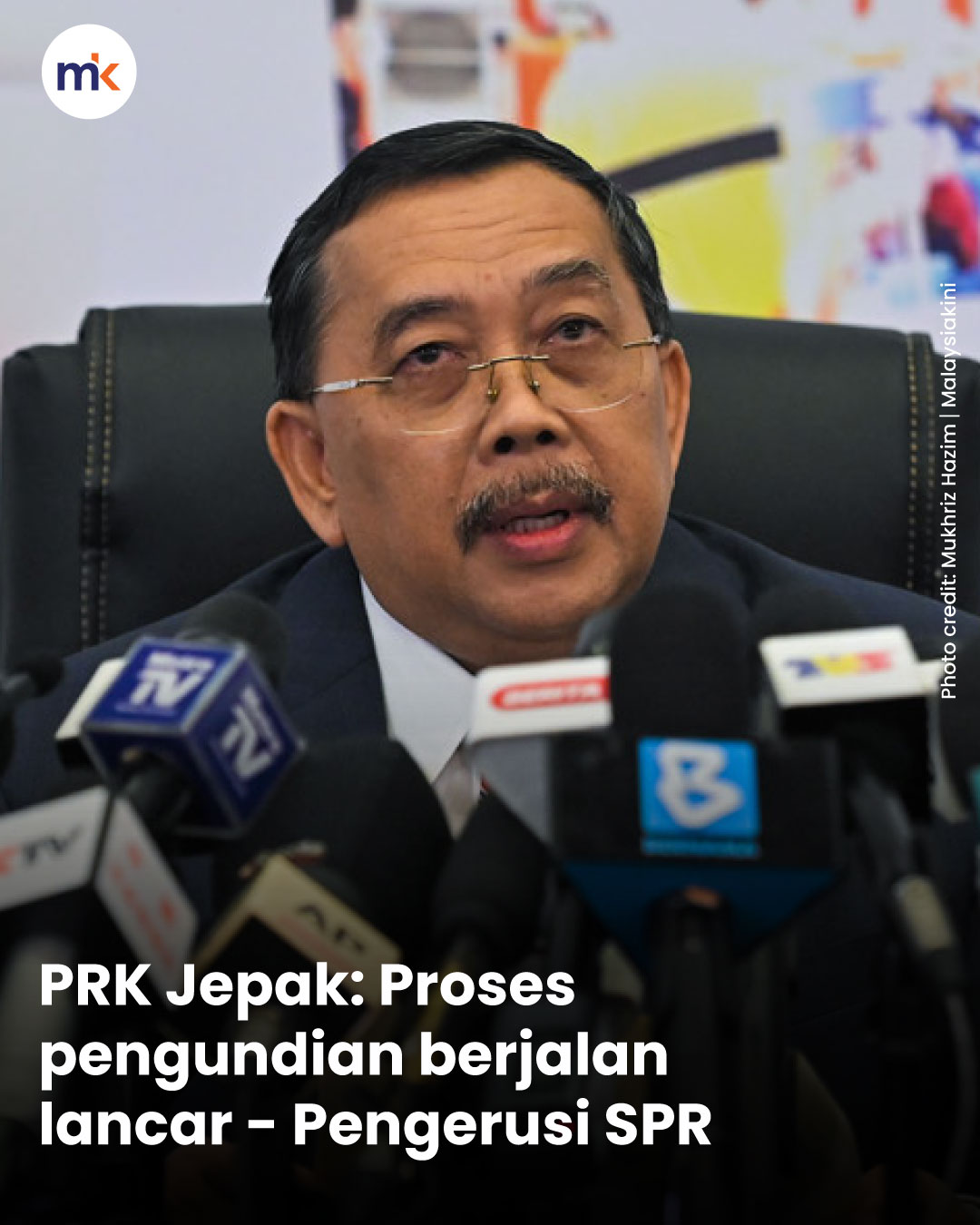 PRK Jepak: Proses pengundian berjalan lancar - Pengerusi SPR