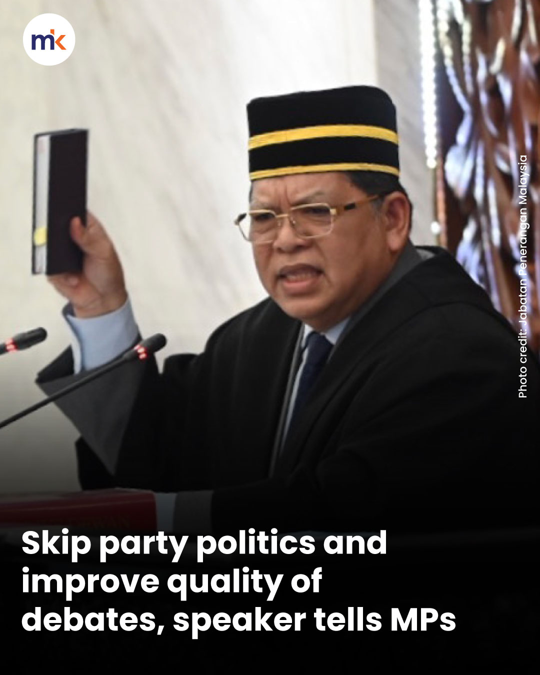Skip party politics and improve quality of debates, speaker tells MPs