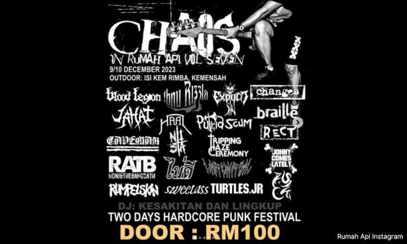 Disangka konsert black metal, acara muzik ditutup sebab tiada dokumen