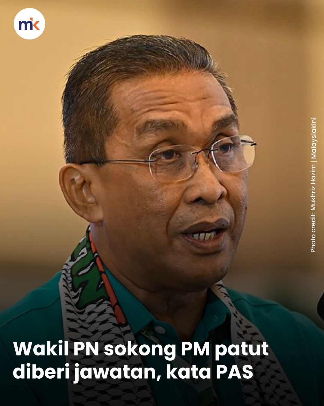 Wakil PN sokong PM patut diberi jawatan, kata PAS
