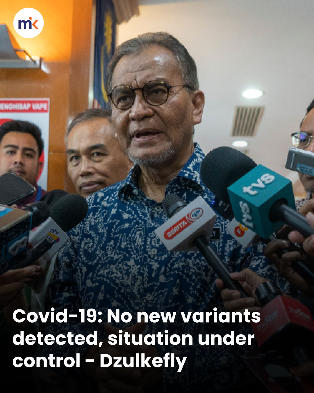 Covid-19: No new variants detected, situation under control - Dzulkefly