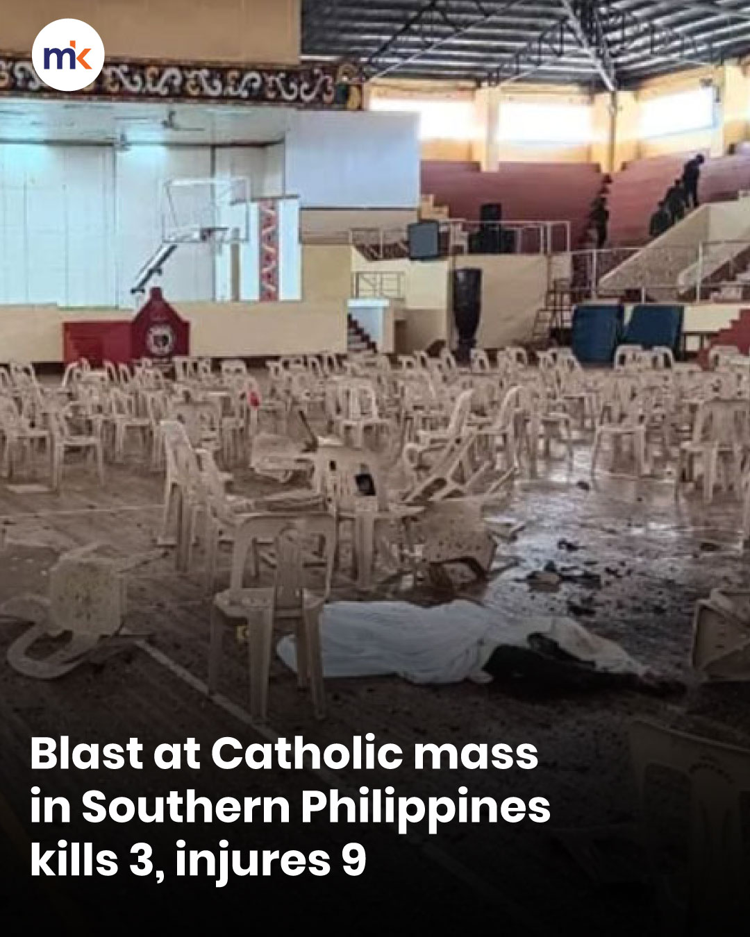 Blast at Catholic mass in Southern Philippines kills 3, injures 9