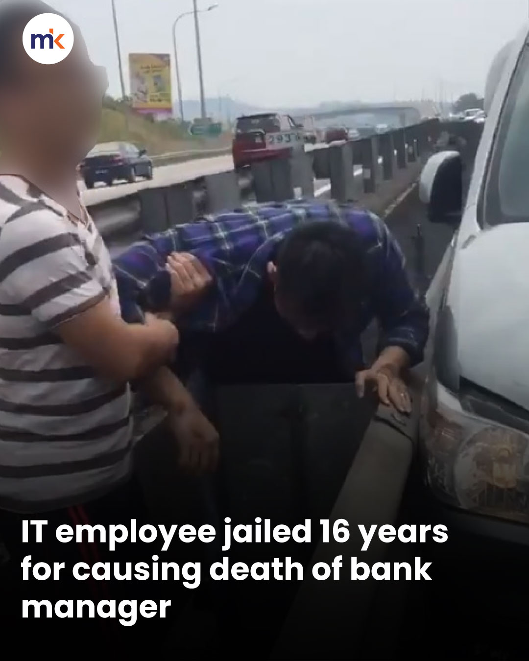 IT employee jailed 16 years for causing death of bank manager