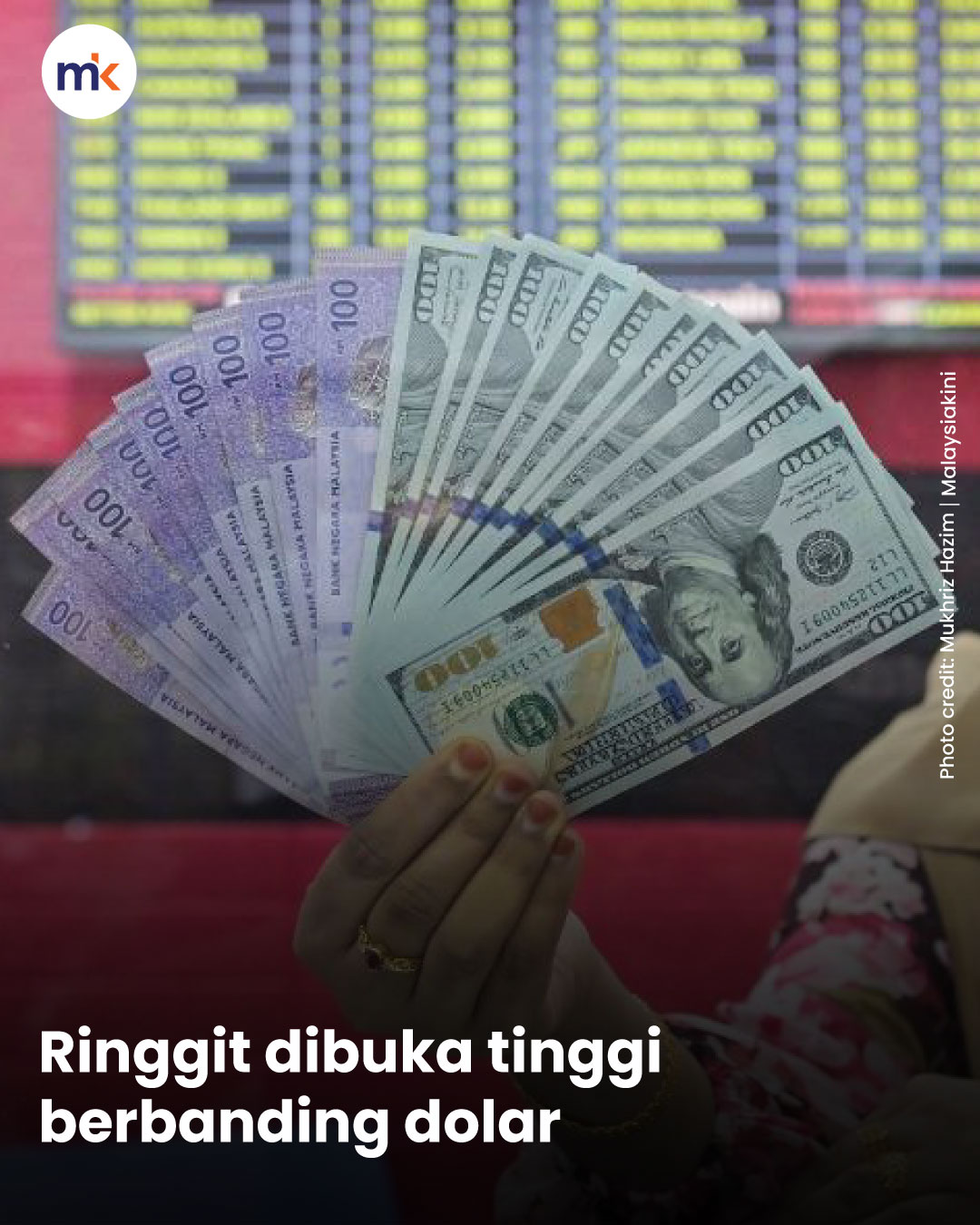 Ringgit dibuka tinggi berbanding dolar