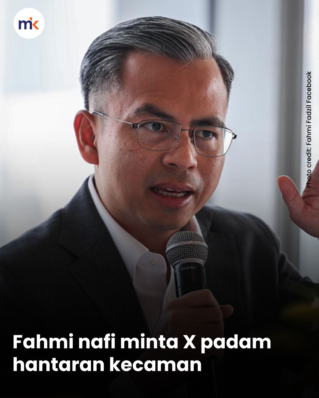 Fahmi nafi minta X padam hantaran kecaman