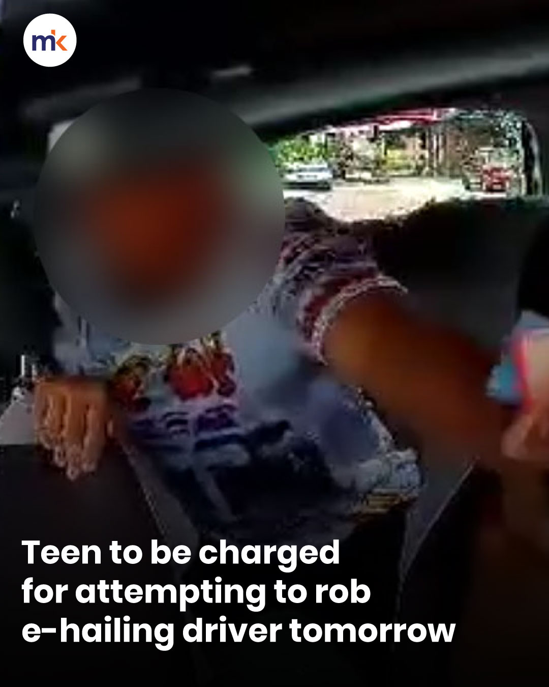 Teen to be charged for attempting to rob e-hailing driver tomorrow