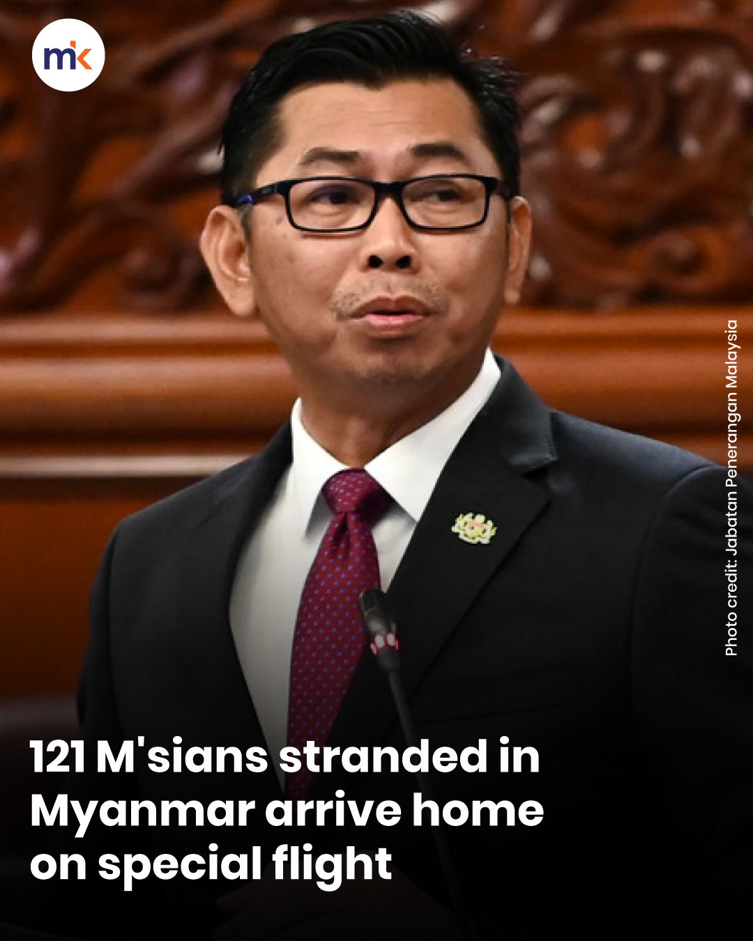 121 M'sians stranded in Myanmar arrive home on special flight