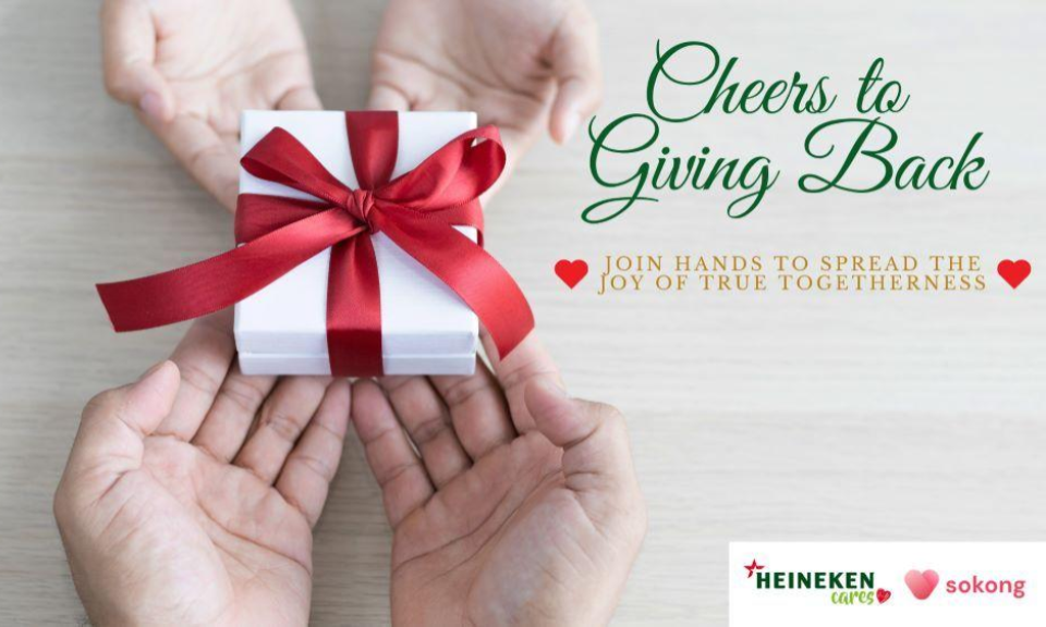 Cheers to giving back this festive season