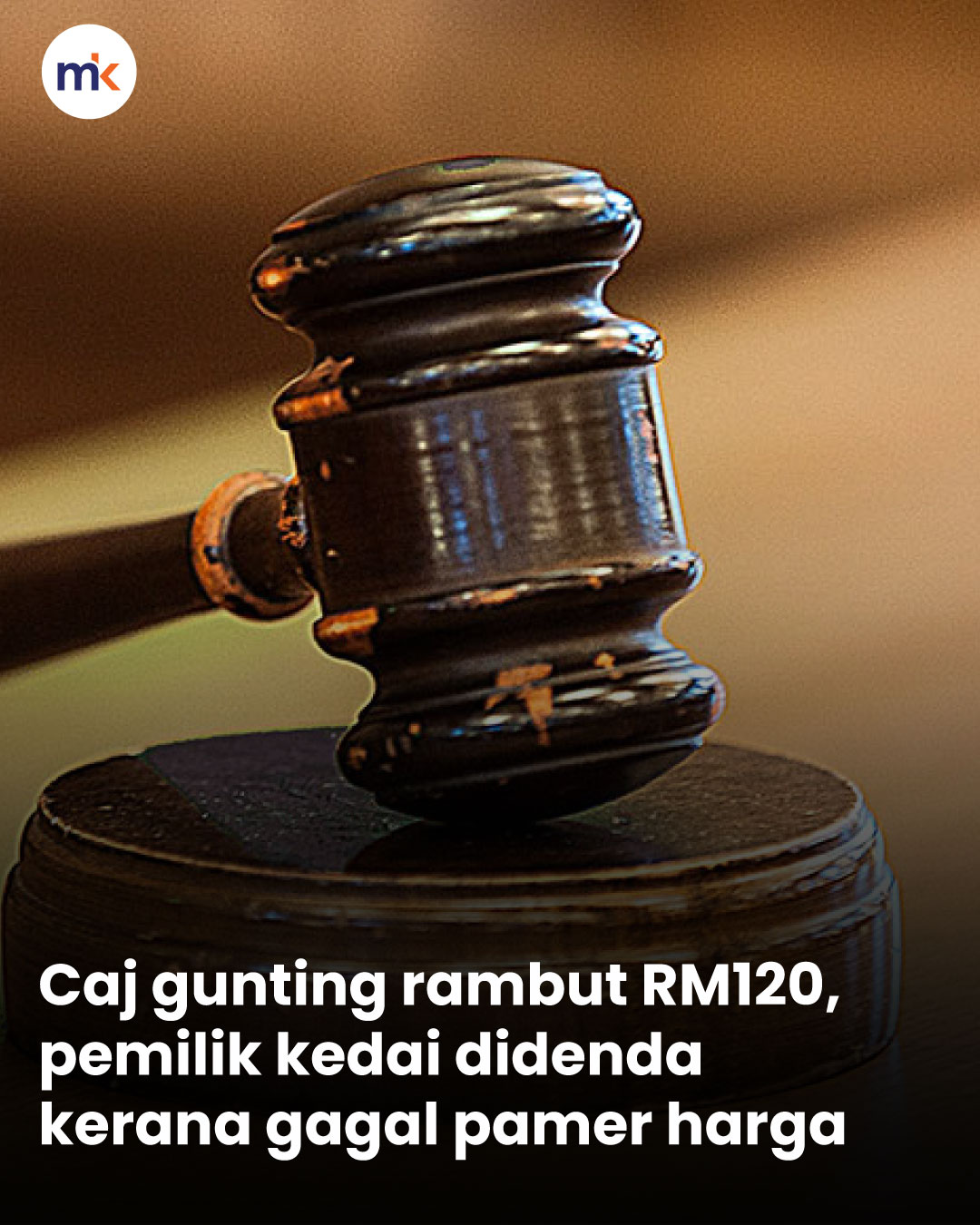 Caj gunting rambut RM120, pemilik kedai didenda kerana gagal pamer harga