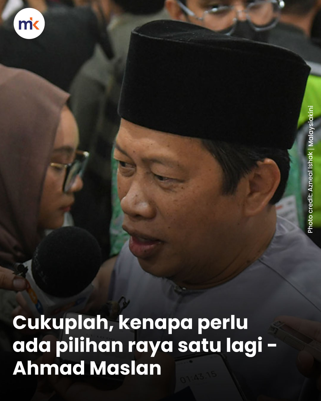 Cukuplah, kenapa perlu ada pilihan raya satu lagi - Ahmad Maslan