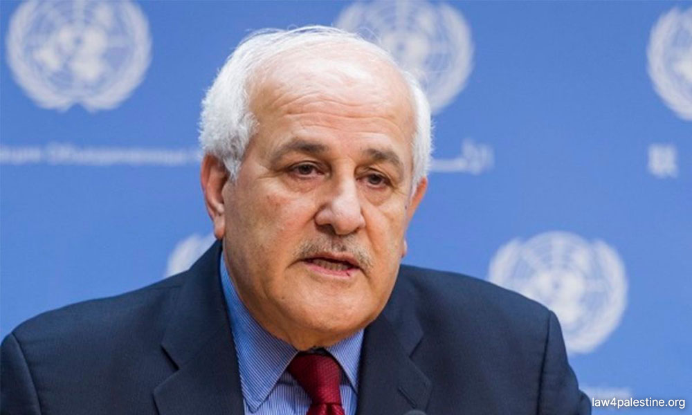 Envoy welcomes three countries' decision to recognise Palestinian state